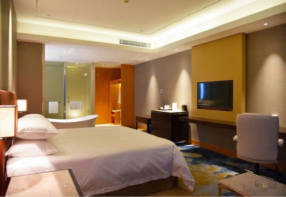 江景行政大床房（智能萃茶機+ROCA智能馬桶墊圈）