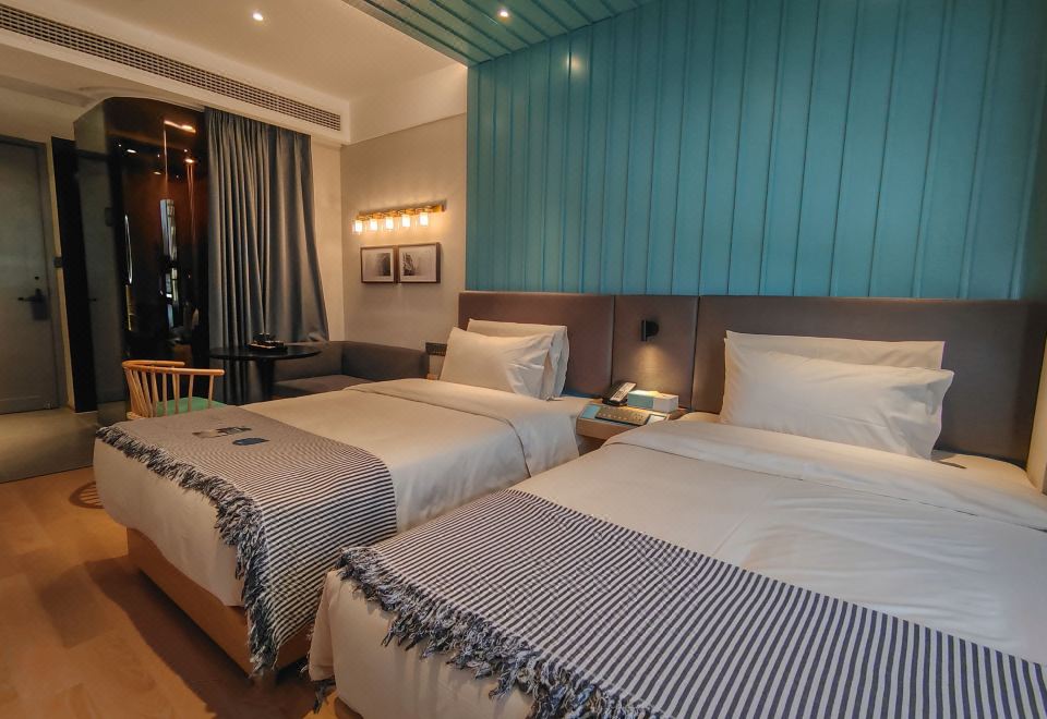 豪华双床房-零压床垫｜迷你冰箱