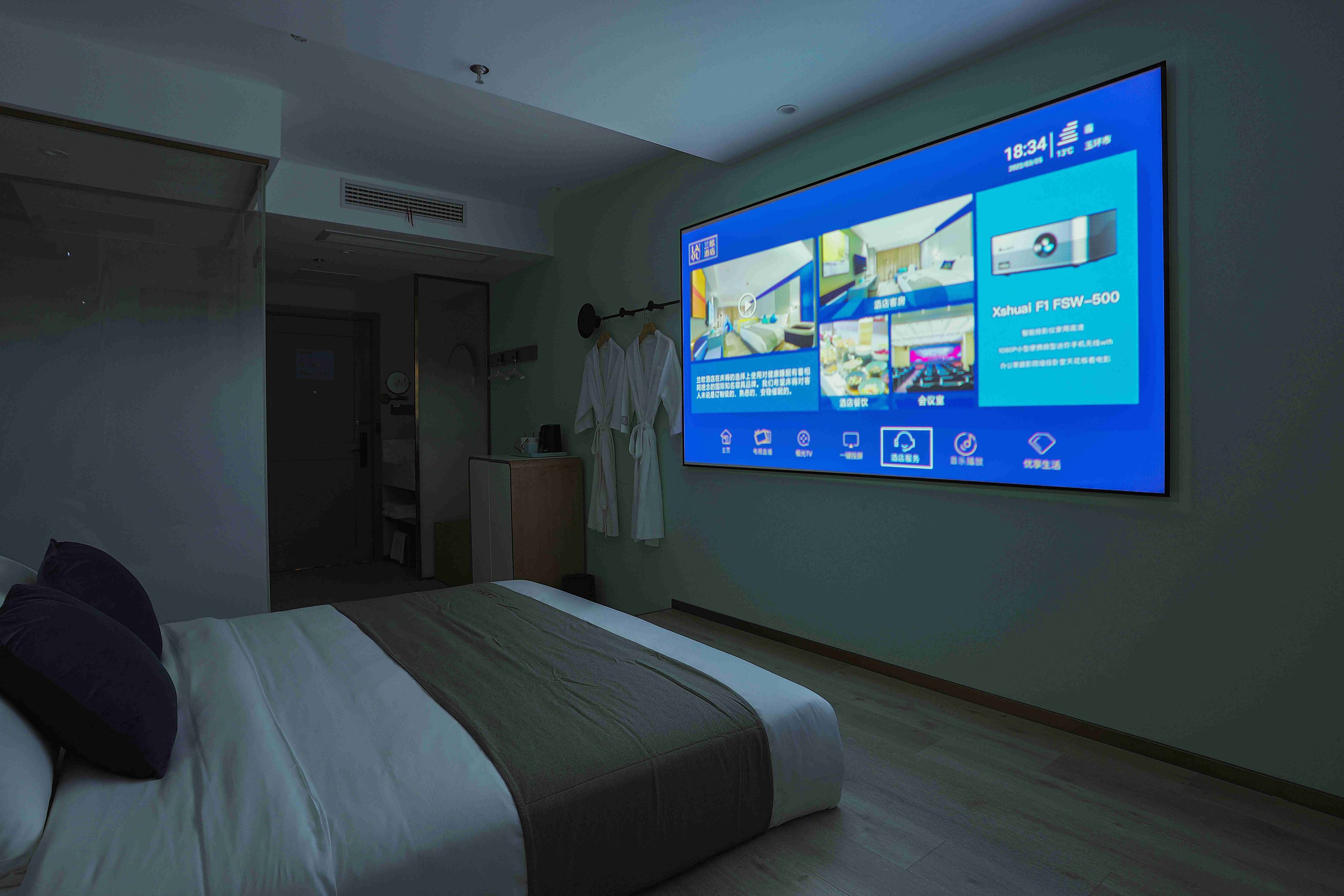 影音巨幕房（全屋智能语音控制+幕布投影）