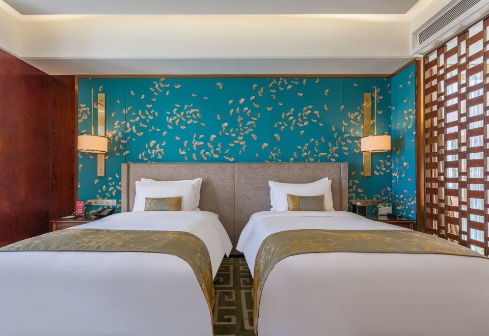 豪華城景雙床房（斯林百蘭床墊+德國高儀恆温沐浴）