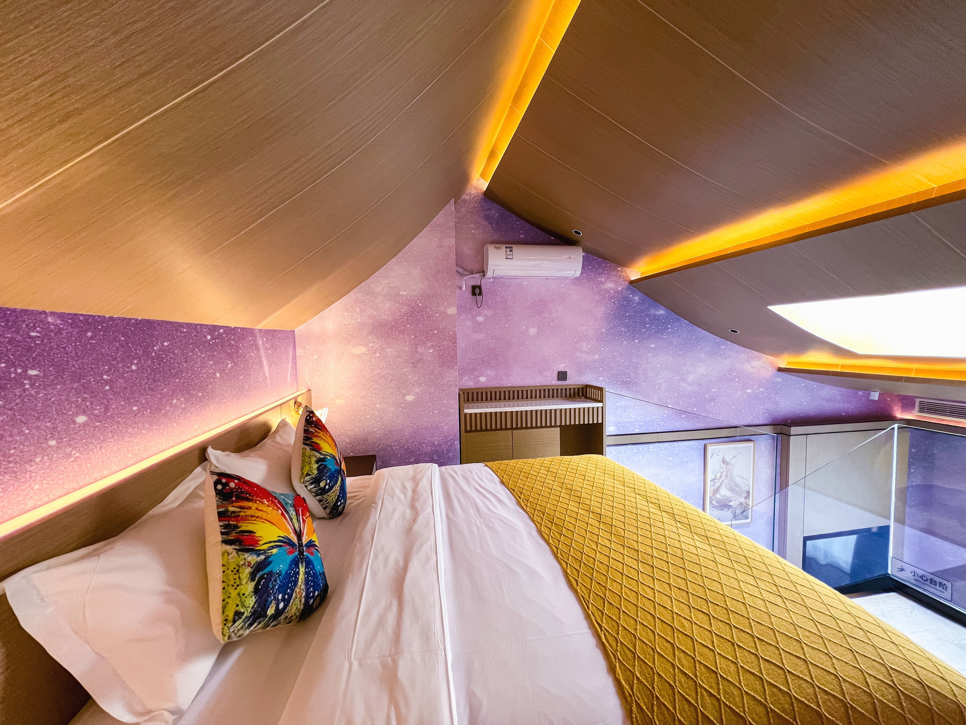 Loft?星空家庭套房『270°观景阳台+舒睡零压床垫』