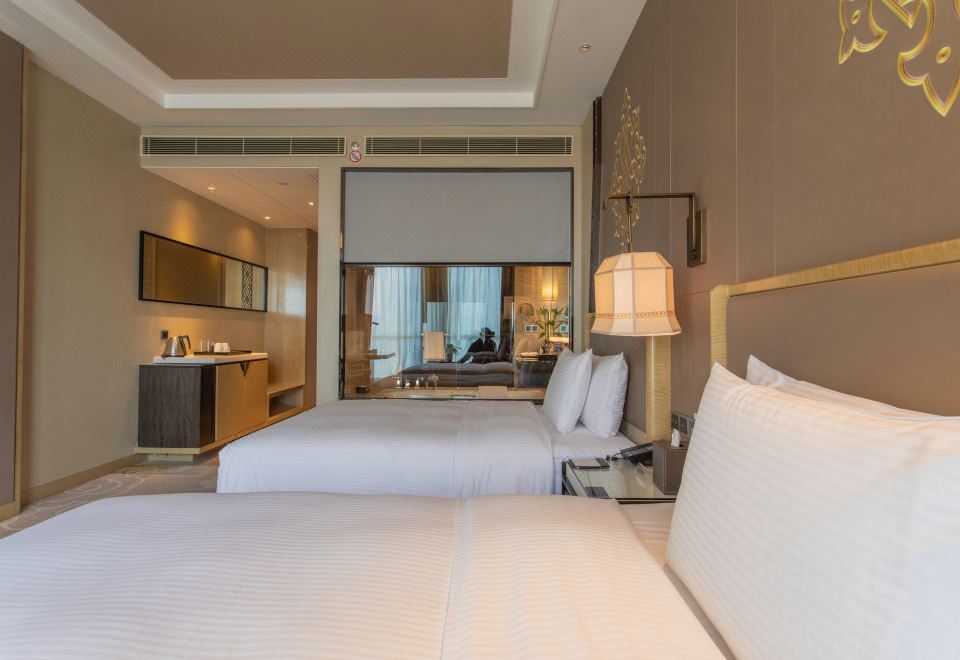 豪華雙床房（繁華街景+深睡床墊+靜音加濕器）