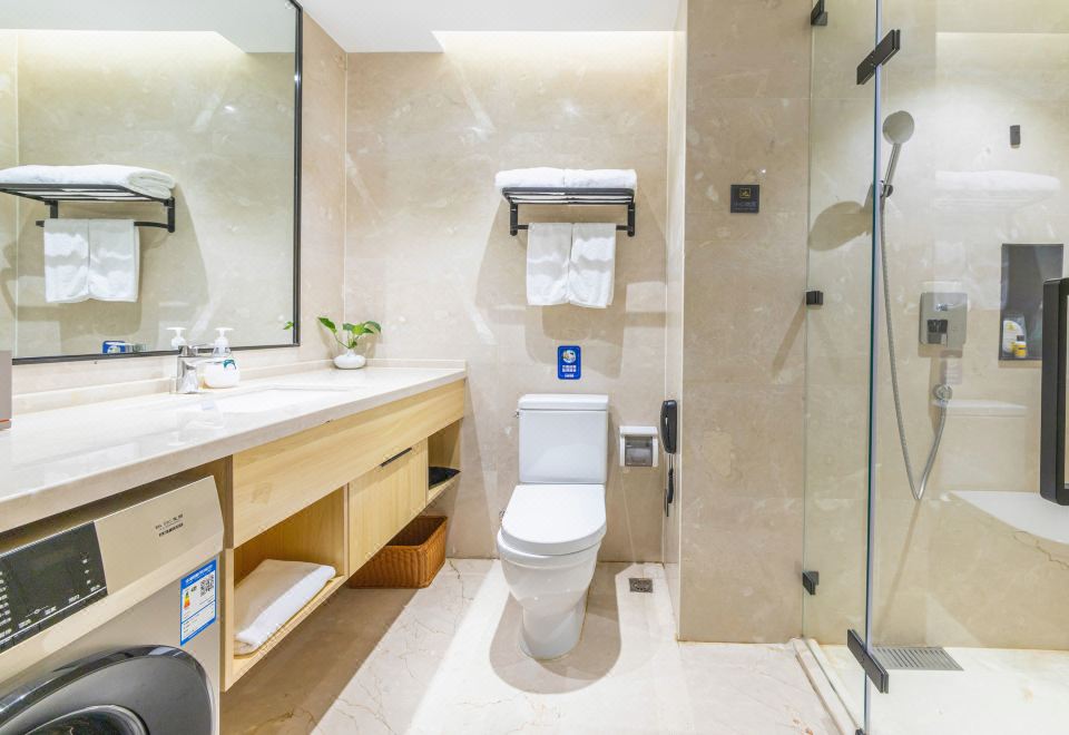 辰澜·悦湖双床房|落地窗·冰箱洗衣机·金可儿床垫|