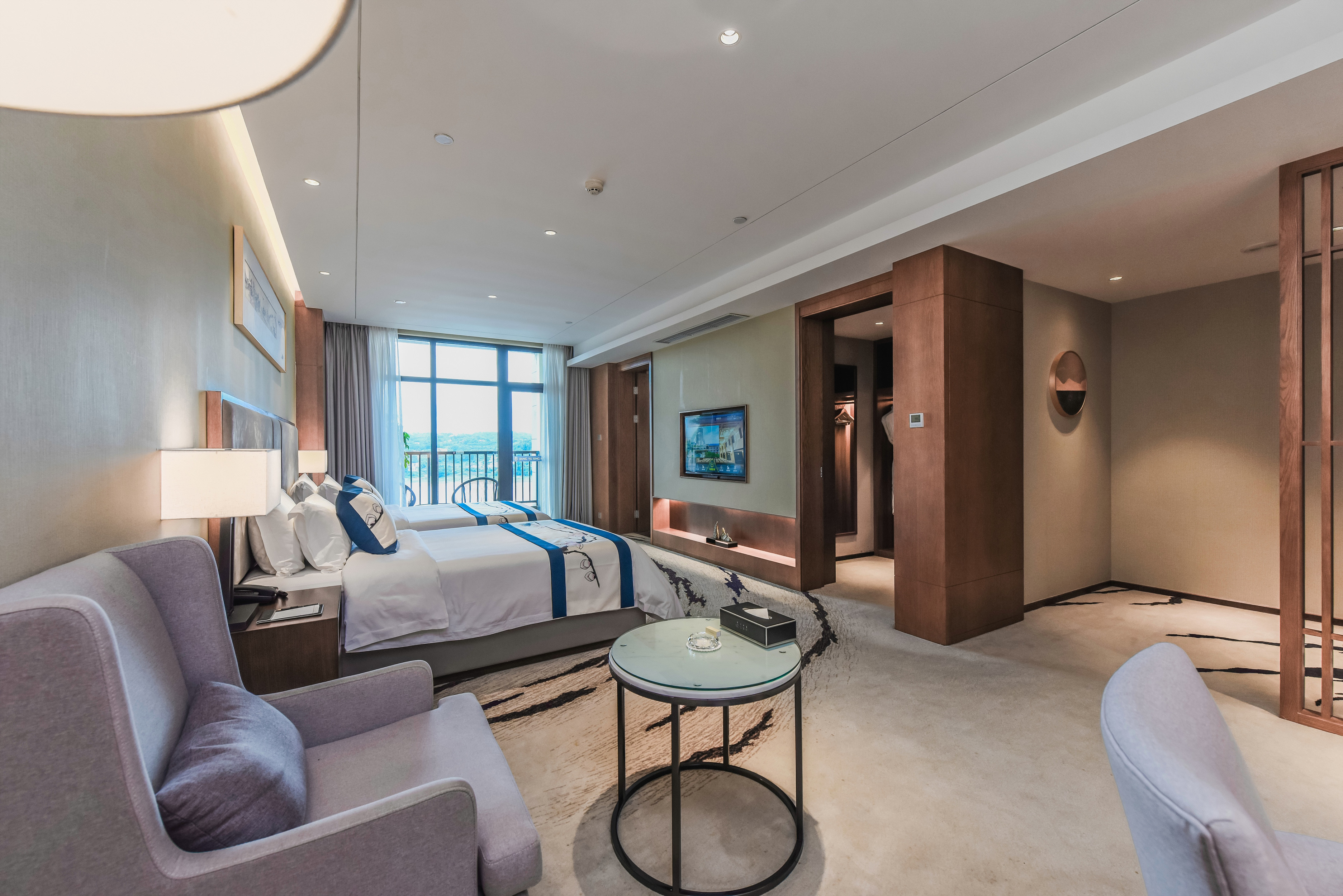 江语山景标间【休闲座椅+高配床品】