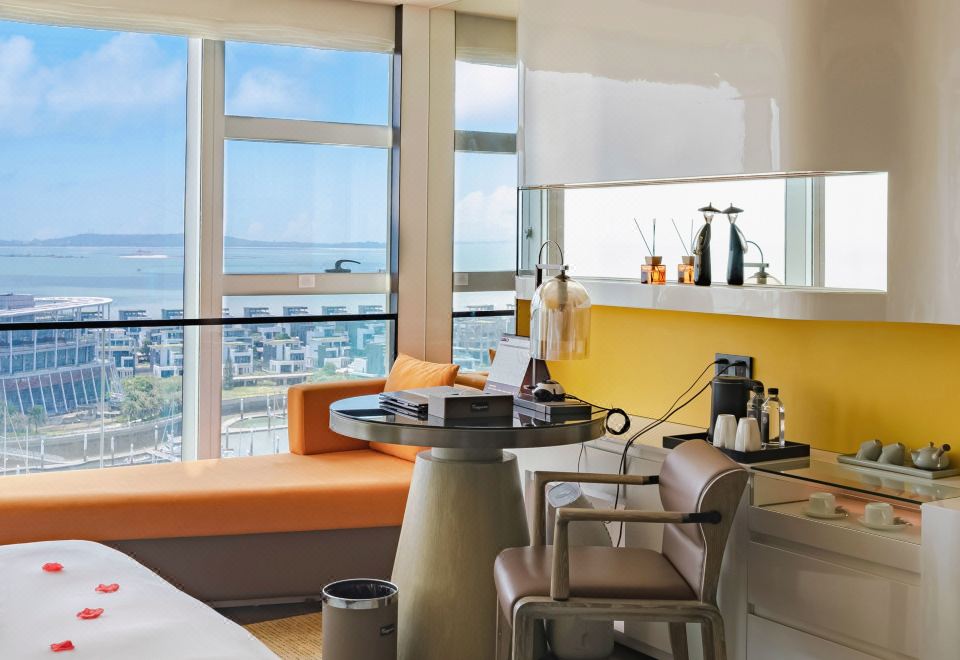 豪華海景雙床房（180度全落地窗看海景日出）