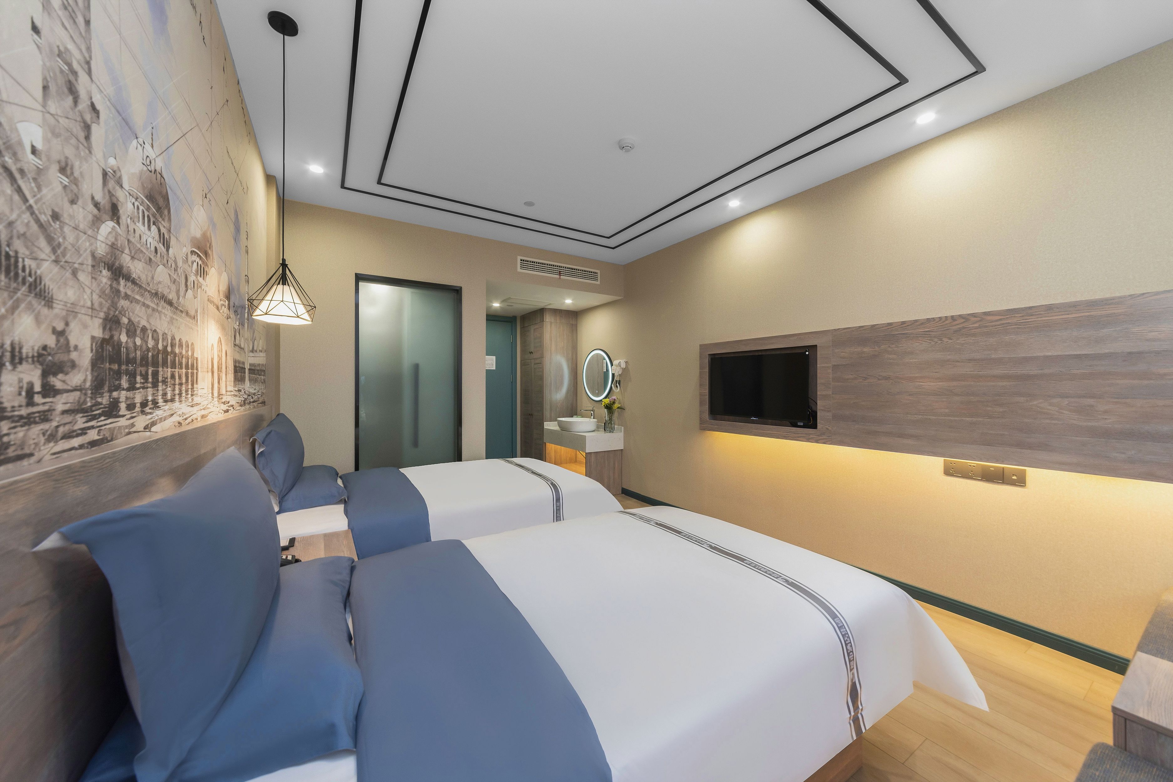 花园尊享双床房