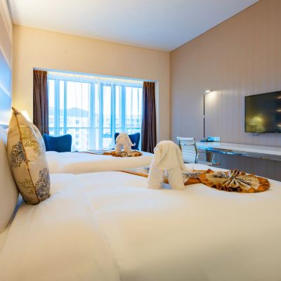 航景雙床房【可觀賞飛機起降】 三亞鳳凰機場飯店優惠