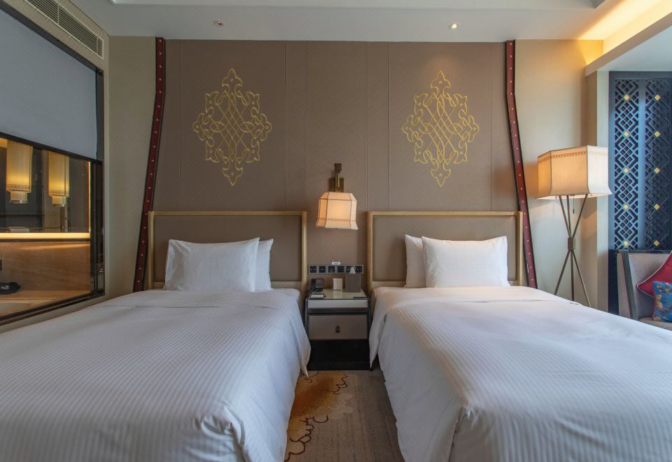 豪華雙床房（繁華街景+深睡床墊+靜音加濕器）