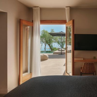 One Bedroom Seafront Villa with Private Pool Minos Beach Art Hotel Promo Code