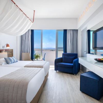 Junior Family Suite Side Sea View with Private Terrace Lordos Beach Hotel Promo Code
