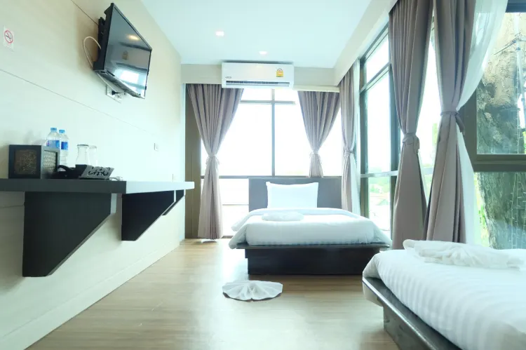 ห้องดีลักซ์ เตียงแฝด พร้อมวิวเมือง