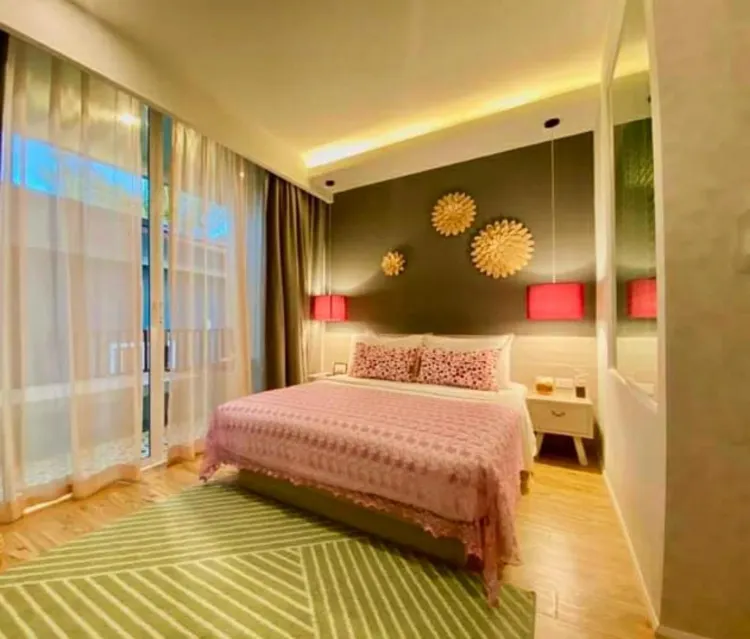 ห้องเตียงเดี่ยวพร้อมวิวสวน