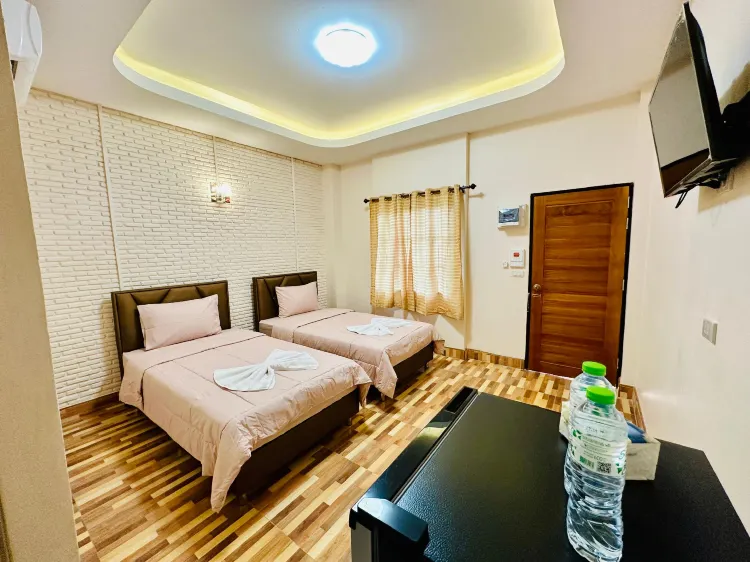 ยูนิต 1 ห้องนอนวิวสวน พร้อมเตียงเดี่ยว 2 เตียง