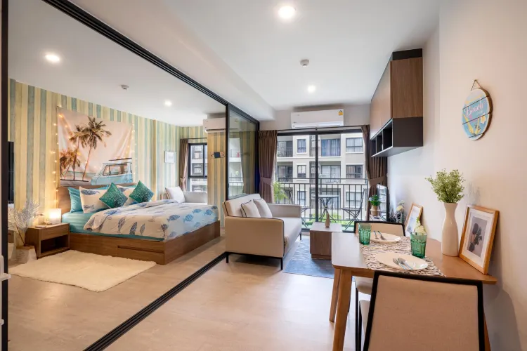 อพาร์ตเมนต์แบบ 1 ห้องนอน