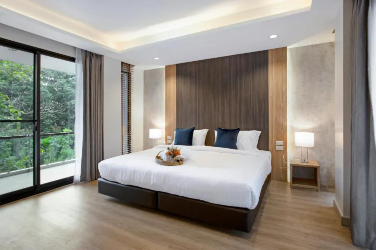 ห้องเตียงคิงไซส์ดีลักซ์พร้อมอ่างอาบน้ำ