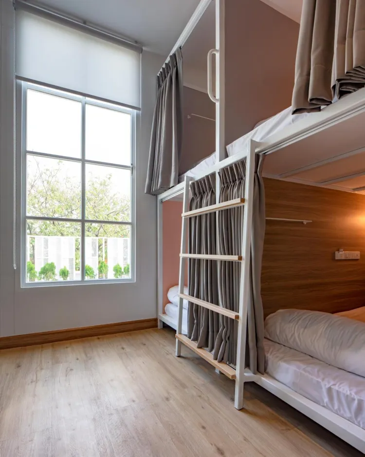 Bed In 8 Bed Female Dormitory