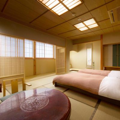 畳エリアと露天風呂付きのデラックスルーム 伊香保温泉 お宿 玉樹 クーポン