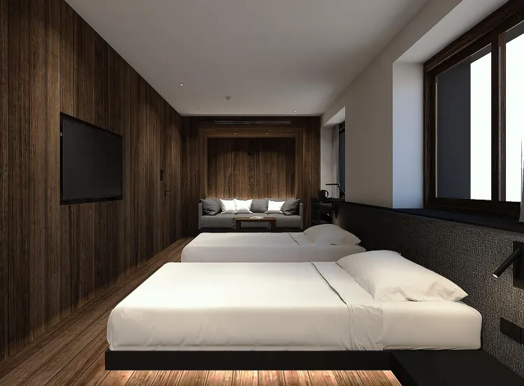 ห้องสุพีเรียร์เตียงแฝดพร้อมวิวเมือง