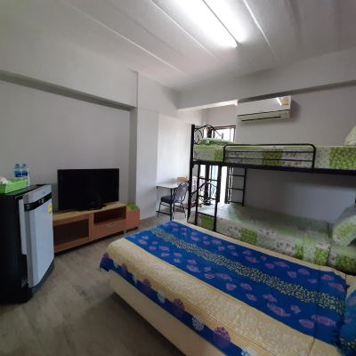 ห้องพักพร้อมเตียงสองชั้น รหัสโปรโมชั่น โรงแรมวัลลิสุต งามวงศ์วาน