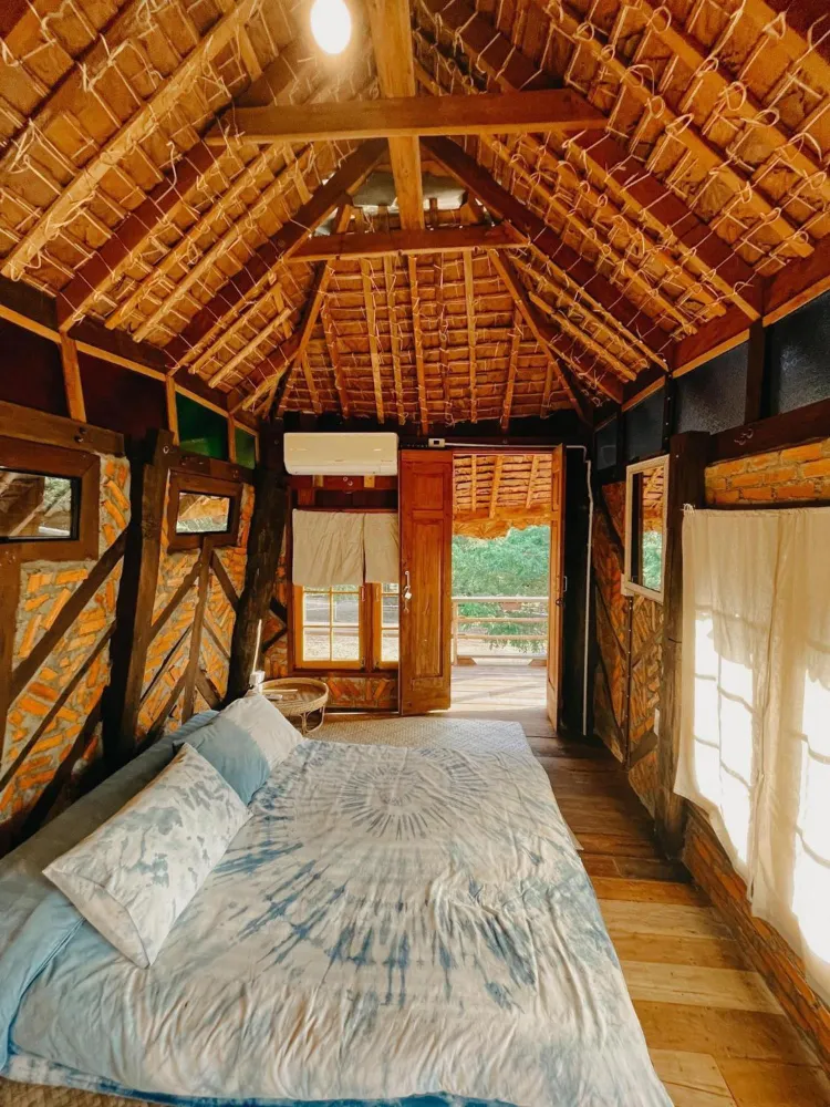 กระท่อมมาตรฐานพร้อมวิวสวน