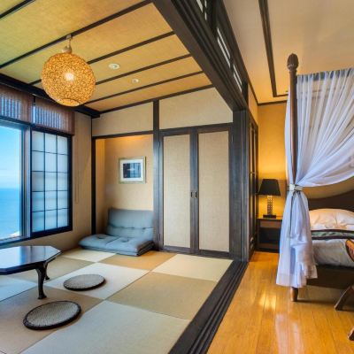 畳エリアと露天風呂付きのお部屋 石鏡第一ホテル神倶良 クーポン