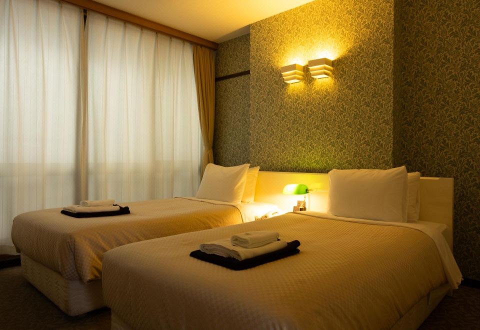 标准双床间 - 看不到风景