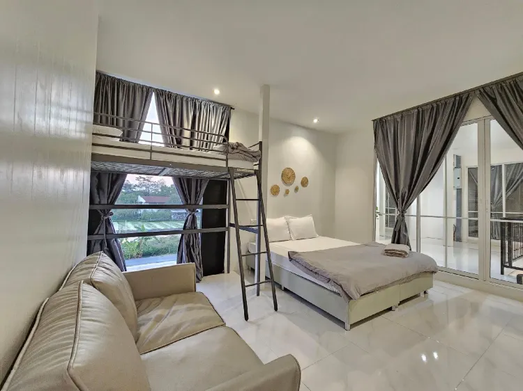 ห้องพักได้ 3 คน-ปลอดบุหรี