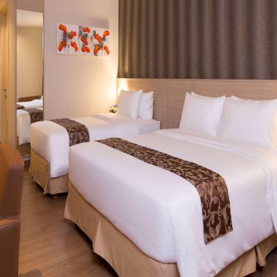 Family Room with 1 Double Bed and 1 Single Bed Ayaka Suites Promo Code