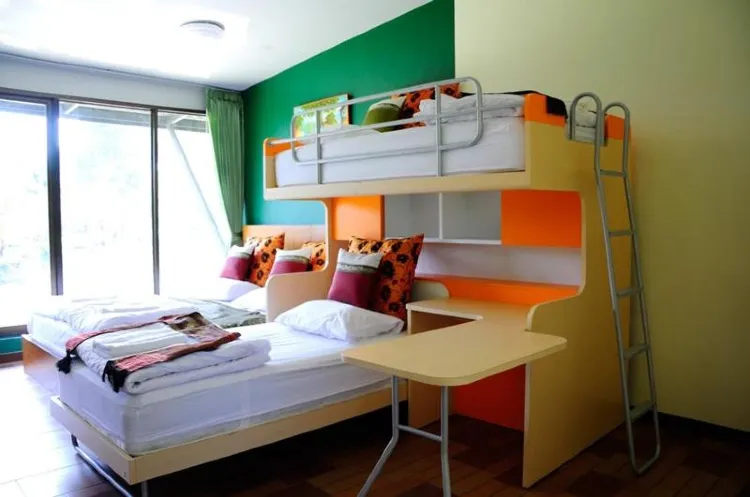 ห้องพักสำหรับสี่ท่านพร้อมห้องน้ำส่วนตัว