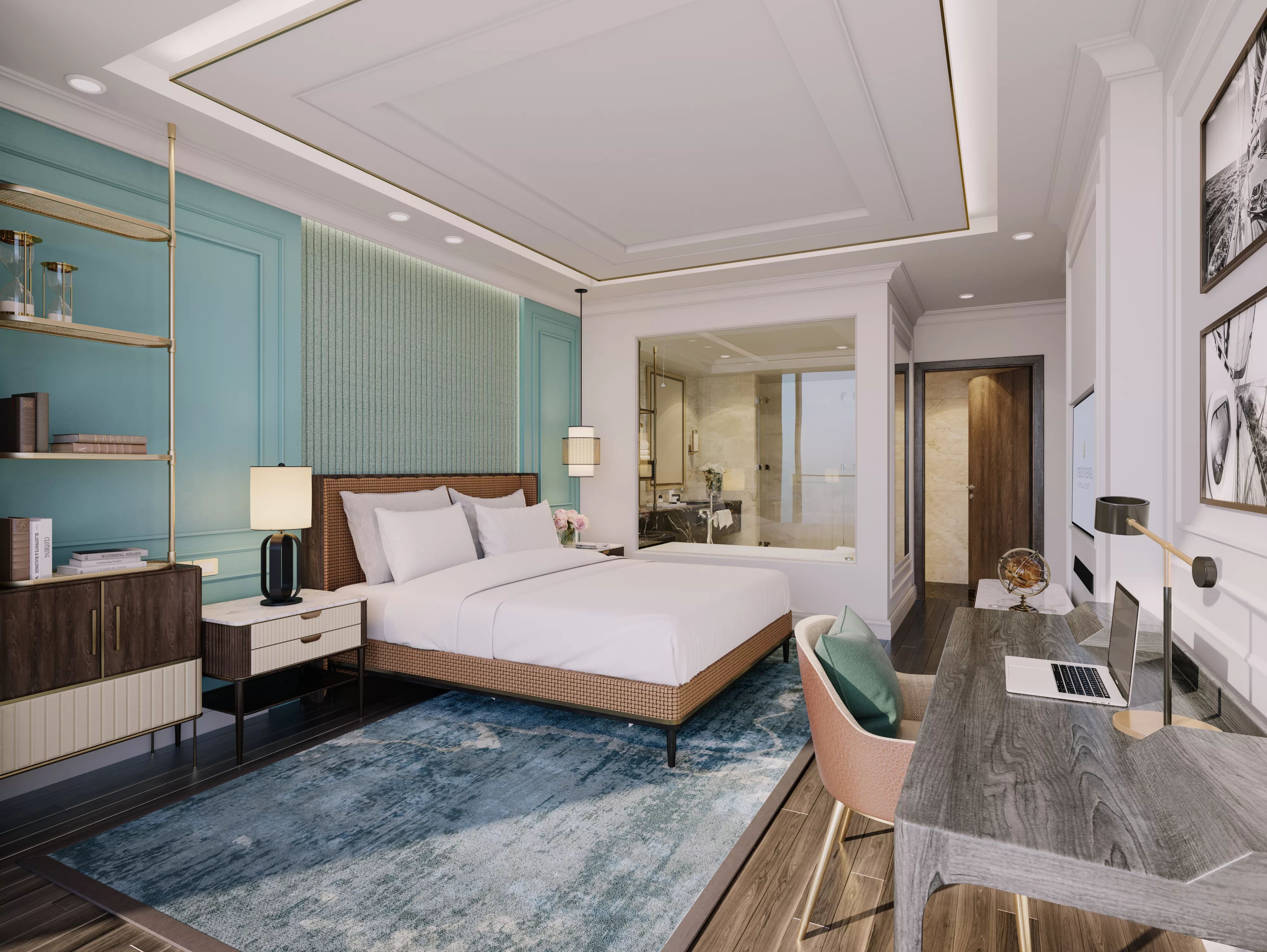 两卧室公寓下龙湾景观