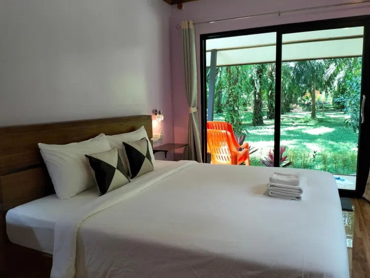 ห้องพักทันสมัยพร้อมวิวสวน