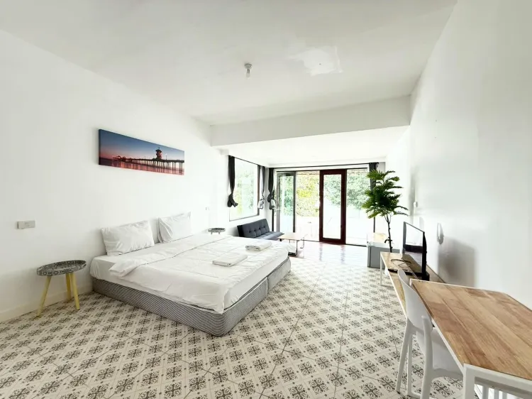 ห้องวิวสวนหย่อมที่มีลาน