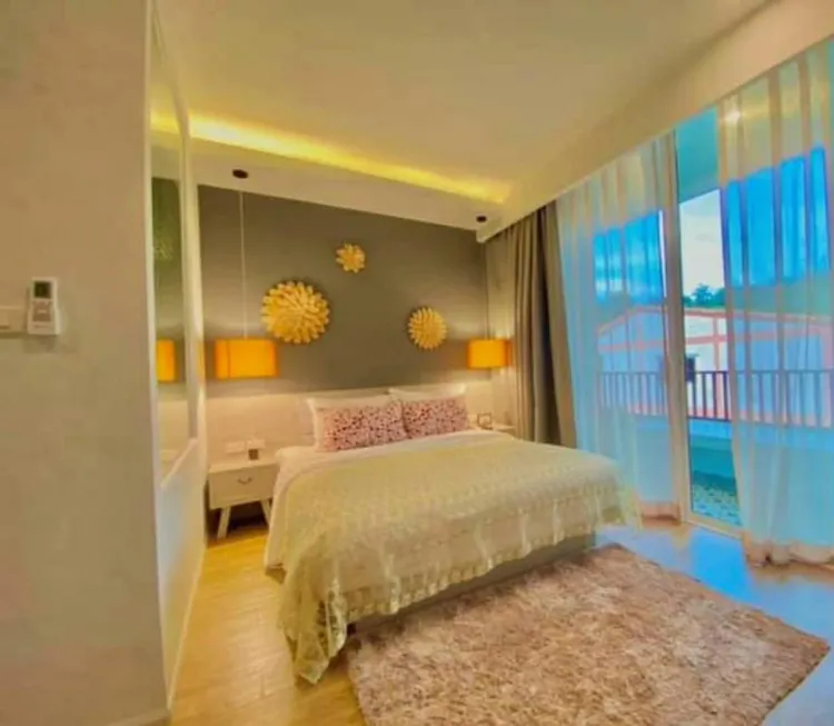 ห้องเตียงเดี่ยวพร้อมวิวสวน