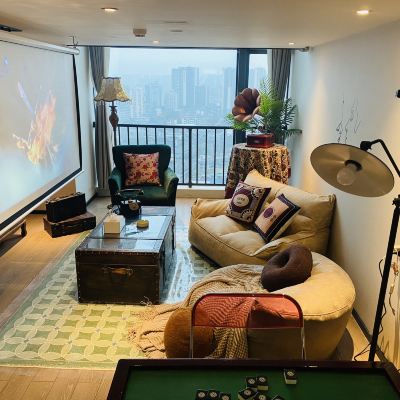 《要你發》高空雲景複式套房（極米4K+巨幕投影） GS高空設計師自助飯店（成都人民北路店）優惠