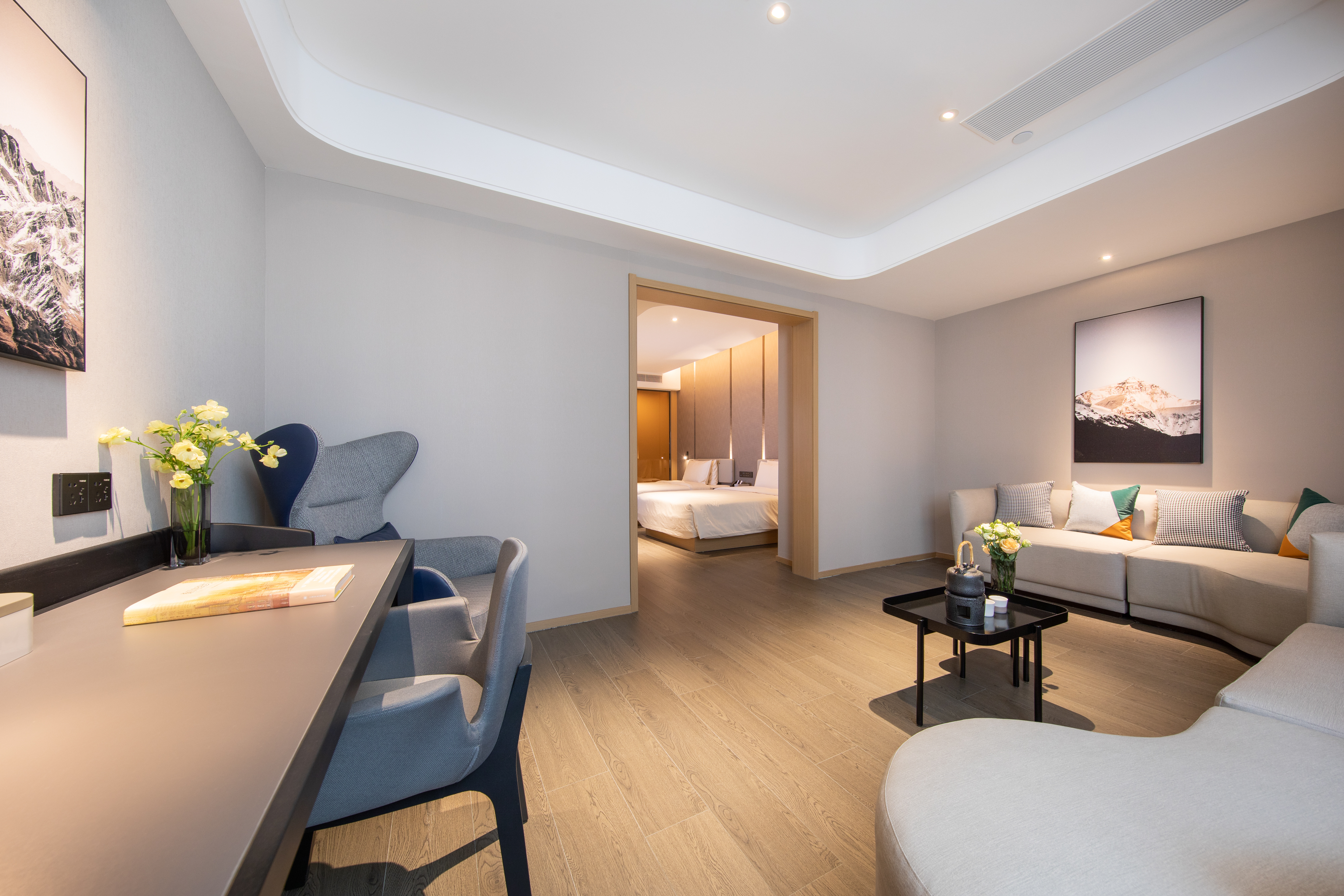 几木亲子双床房（深睡PRO枕+小冰箱+浴袍+投屏电视）