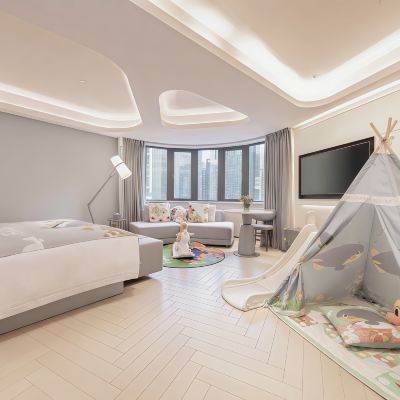 奇趣飛兒萌主題親子房（孩童娛樂設施+孩童用品+全屋智能客控） 外商·藝龍飯店（廣州珠江新城店）優惠