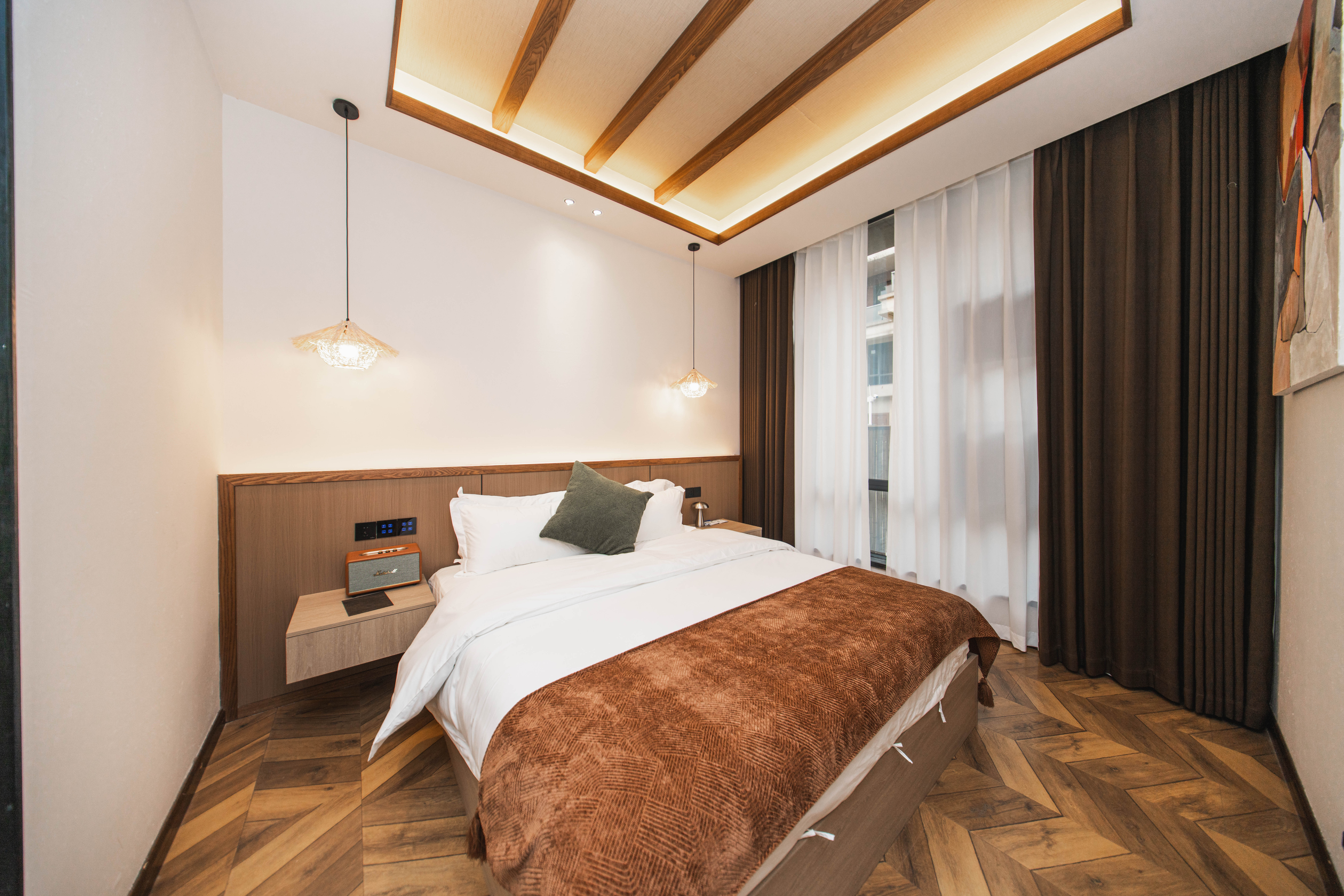 栖峦·谧境私汤大床房「庭院私汤+无限放水+东南亚风」