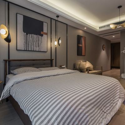 特惠大床房（中央空調+落地窗+洗烘機+冰箱） 蘇州畔湖傾城酒店公寓優惠