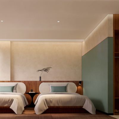 蒂芙尼藍雙床房（靜謐空間+乾濕分離+舒適好眠） 廈門海島鷺嶼飯店（廈大雙子塔店）優惠