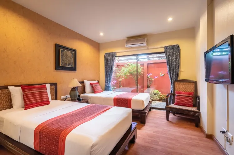 ห้องสุพีเรียร์เตียงแฝดพร้อมวิวสวน