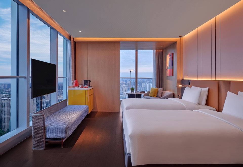 2 Twin Beds, City View, Corner, Deluxe