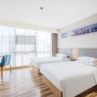 商務雙床房 城市便捷（蘇州寒山寺濱河路地鐵站店）優惠