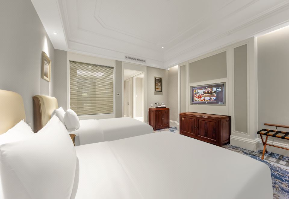 Haiyue Hotel XiapuMingxin Executive Twin Room With Tub, Separate Smart Toilet