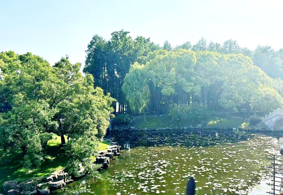 花园露台凉亭湖景房