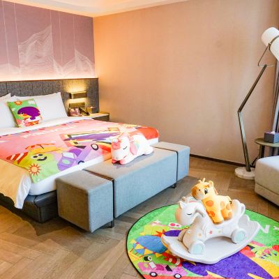 奇趣飛兒萌主題親子房（小童娛樂設施+小童用品+全屋智能客控） 廣州珠江新城琥珀東方酒店優惠