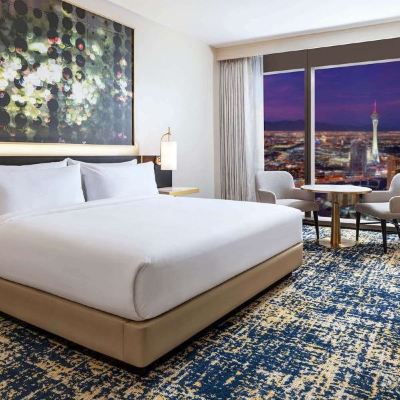 城景豪華房 - 一張特大床 拉斯維加斯度假村世界希爾頓酒店優惠