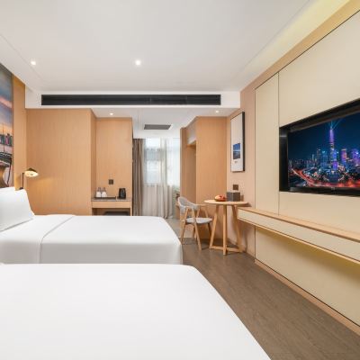 靜謐雙床房（小冰箱＋電視投屏） 深圳南山科技園科苑路亞朵飯店優惠