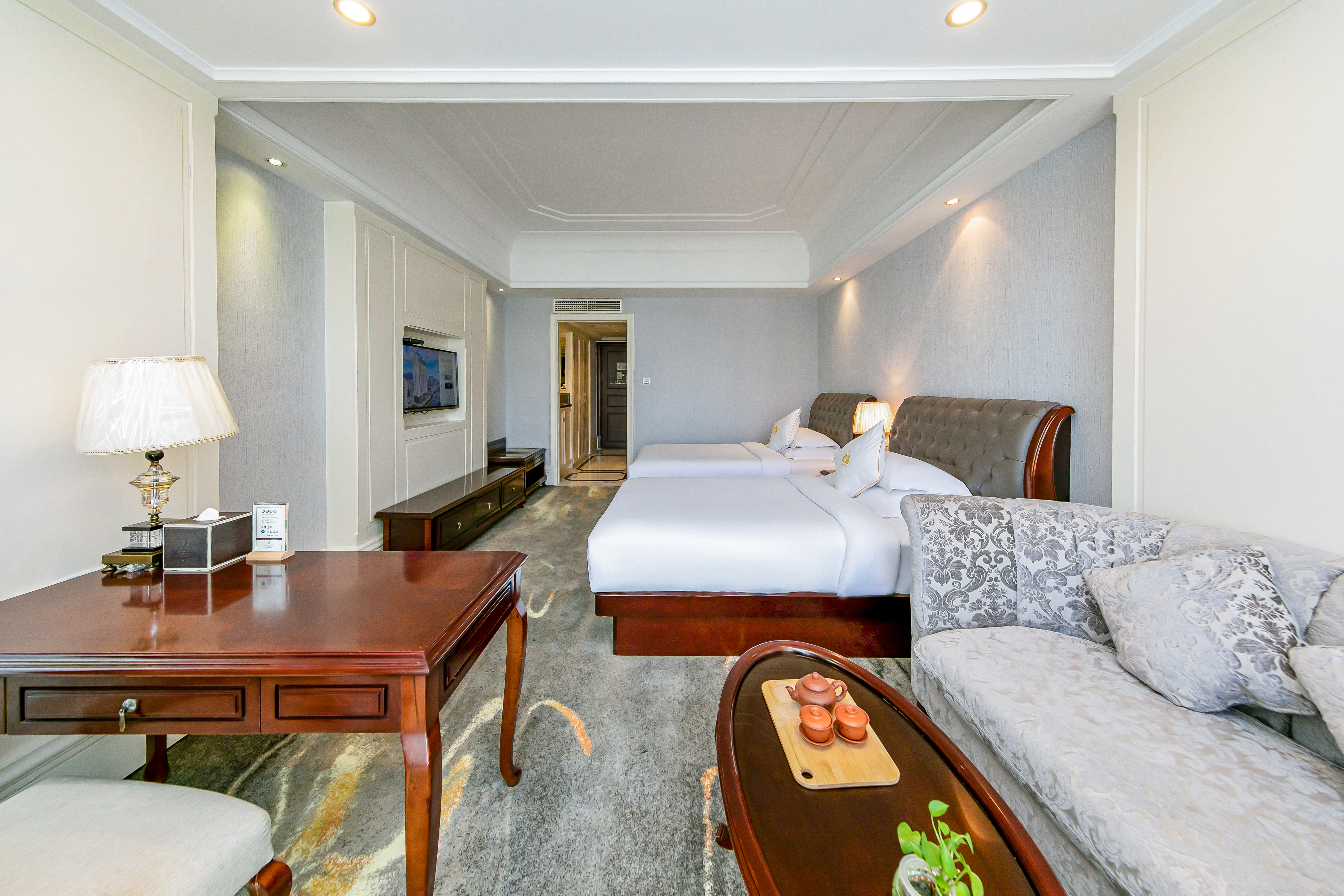 Rezen Hotel Zhoushan Tairu豪华双床房（直饮水）