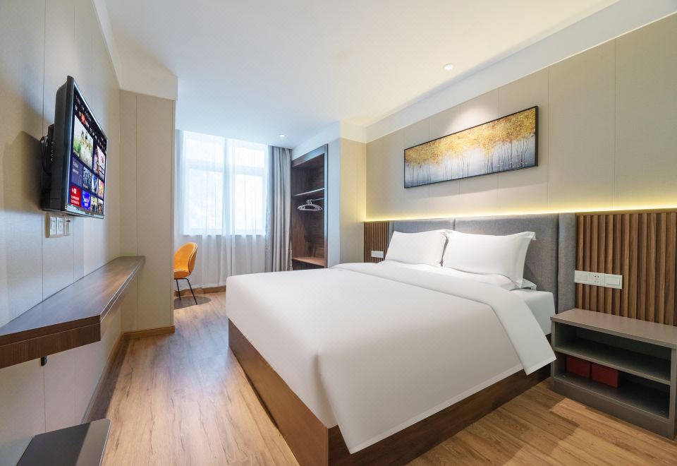 长乐未央大床房+出行方便+安心睡眠