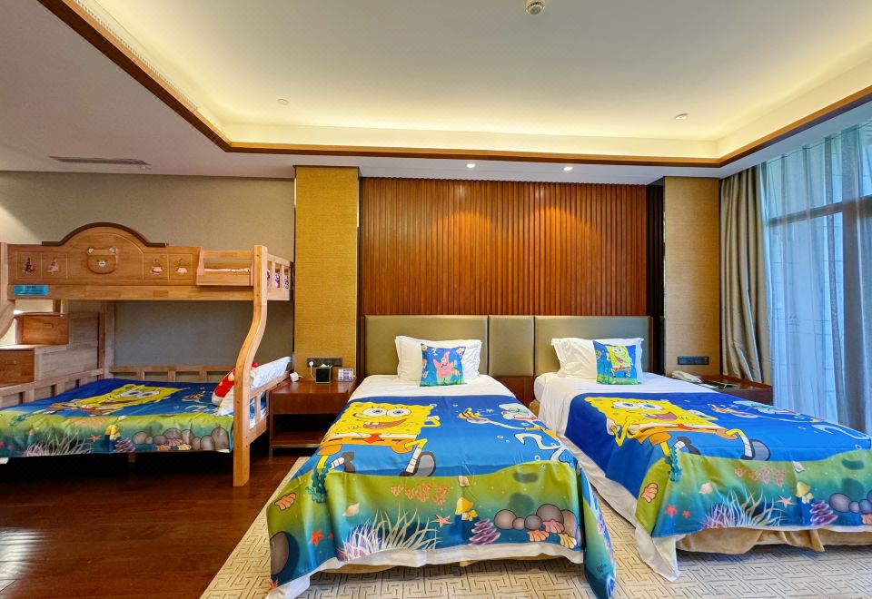 Narada Qiandao Lake ResortGarden View Twin Family Room High Low Bed